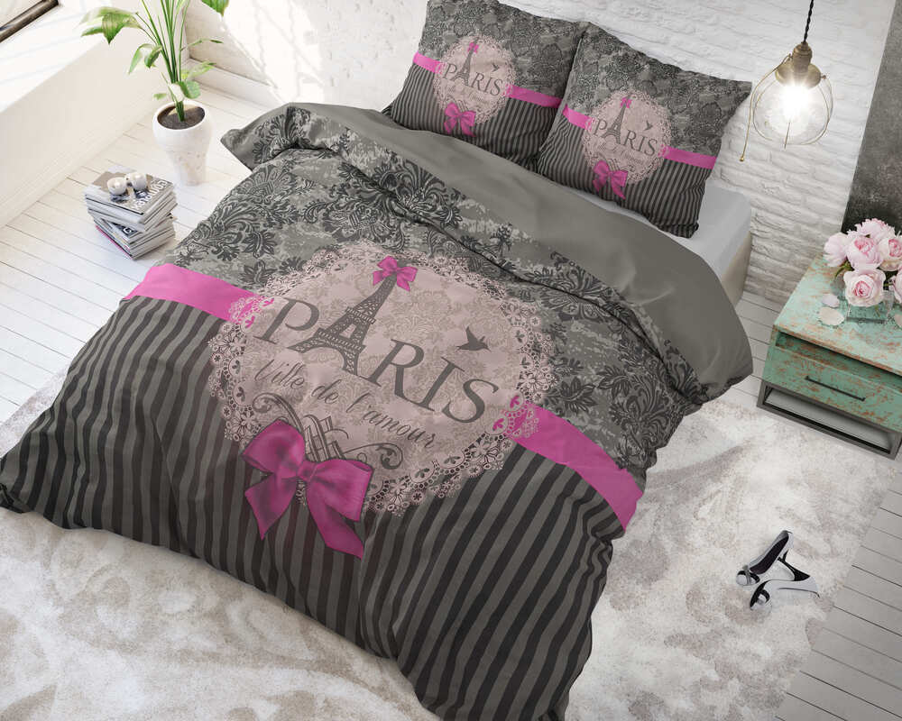I Love Paris Pink ágynemű